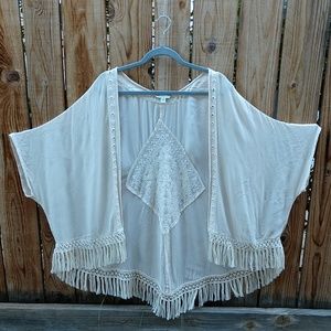 American Eagle Cream Hippie Shurg/Cardigan